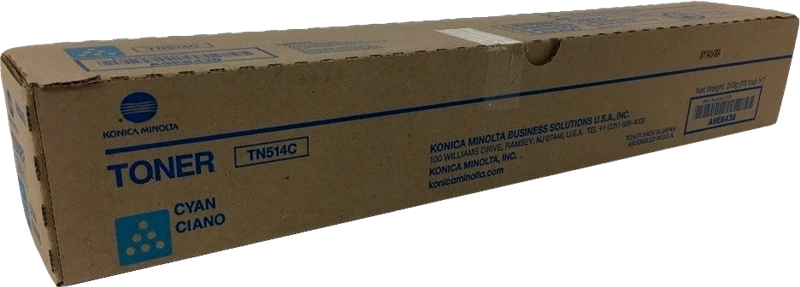 ORIGINAL Konica Minolta toner ciano A9E8450 TN-514C ~26000 Seiten