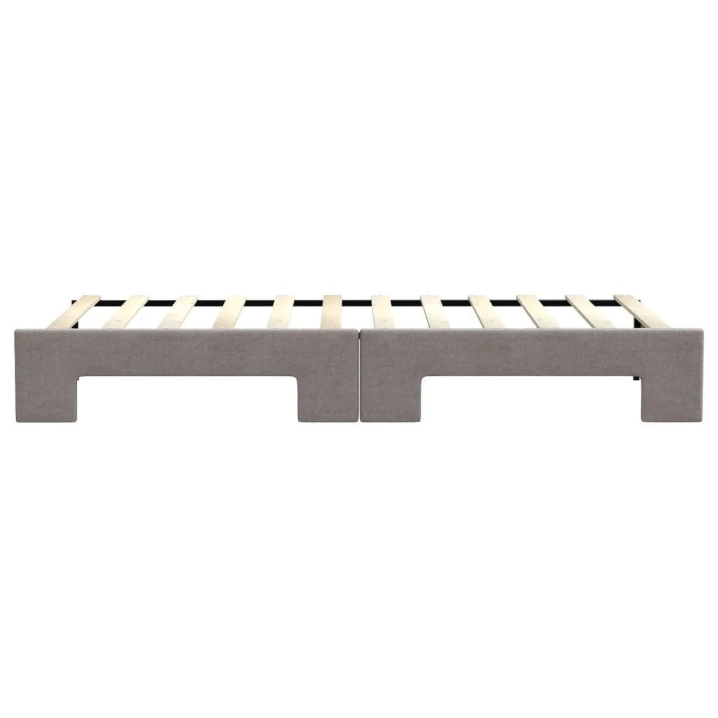 Divano Letto con Letto Estraibile Tortora 80x200 cm Tessuto 3197424
