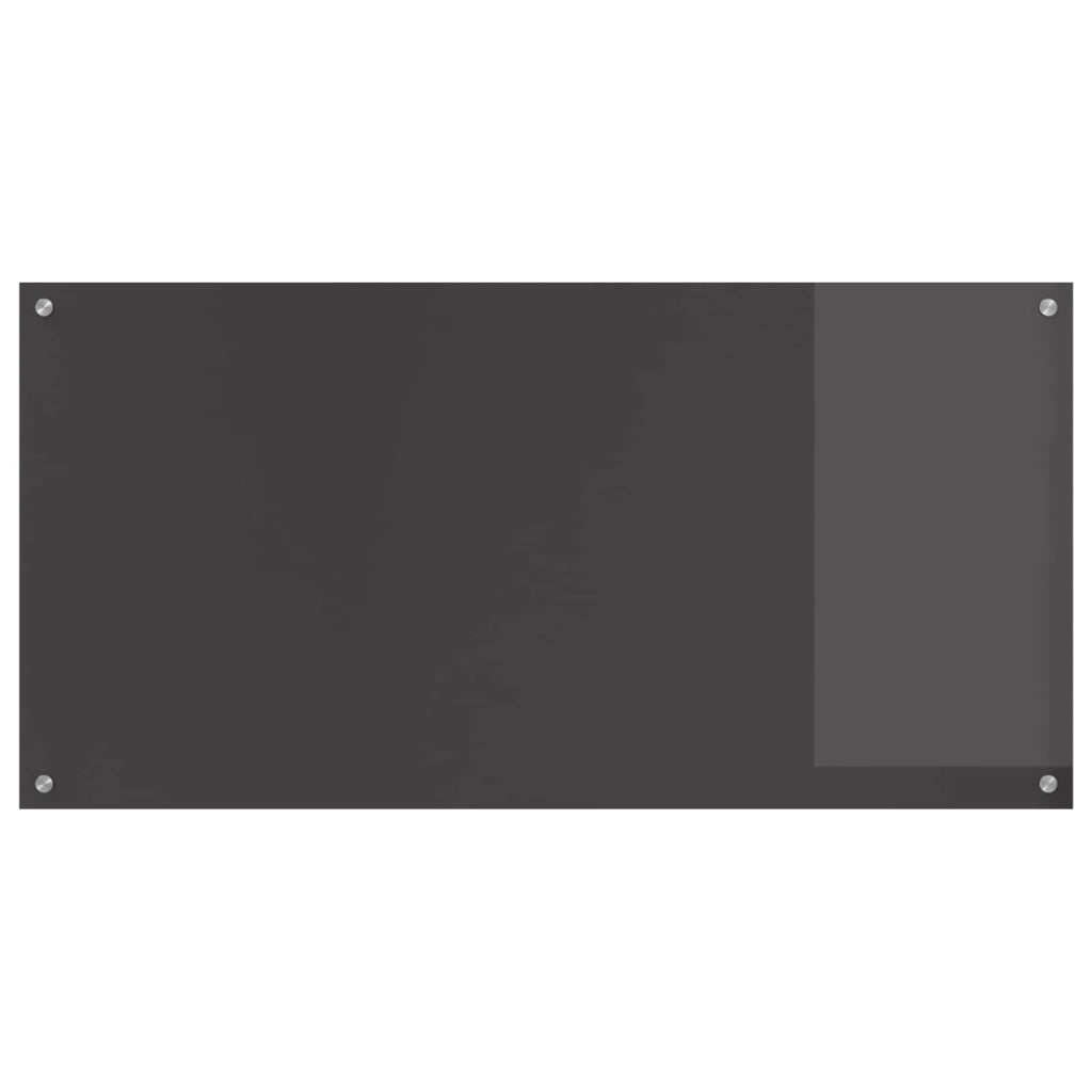 Paraschizzi moderno per cucina 120 x 60 cm facile da installare resistente al calore design elegante in vetro temperato grigio scuro 02_0058488