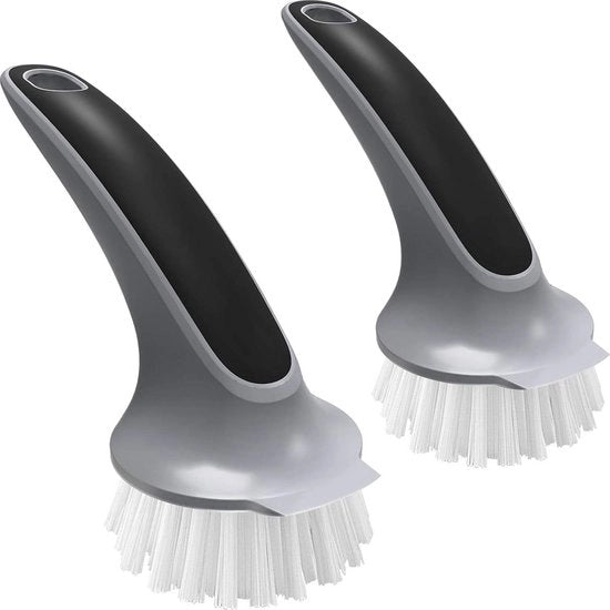 Set di spazzole per pentole e padelle da cucina - set a 2 pezzi Spazzola per la pulizia degli stoviglie