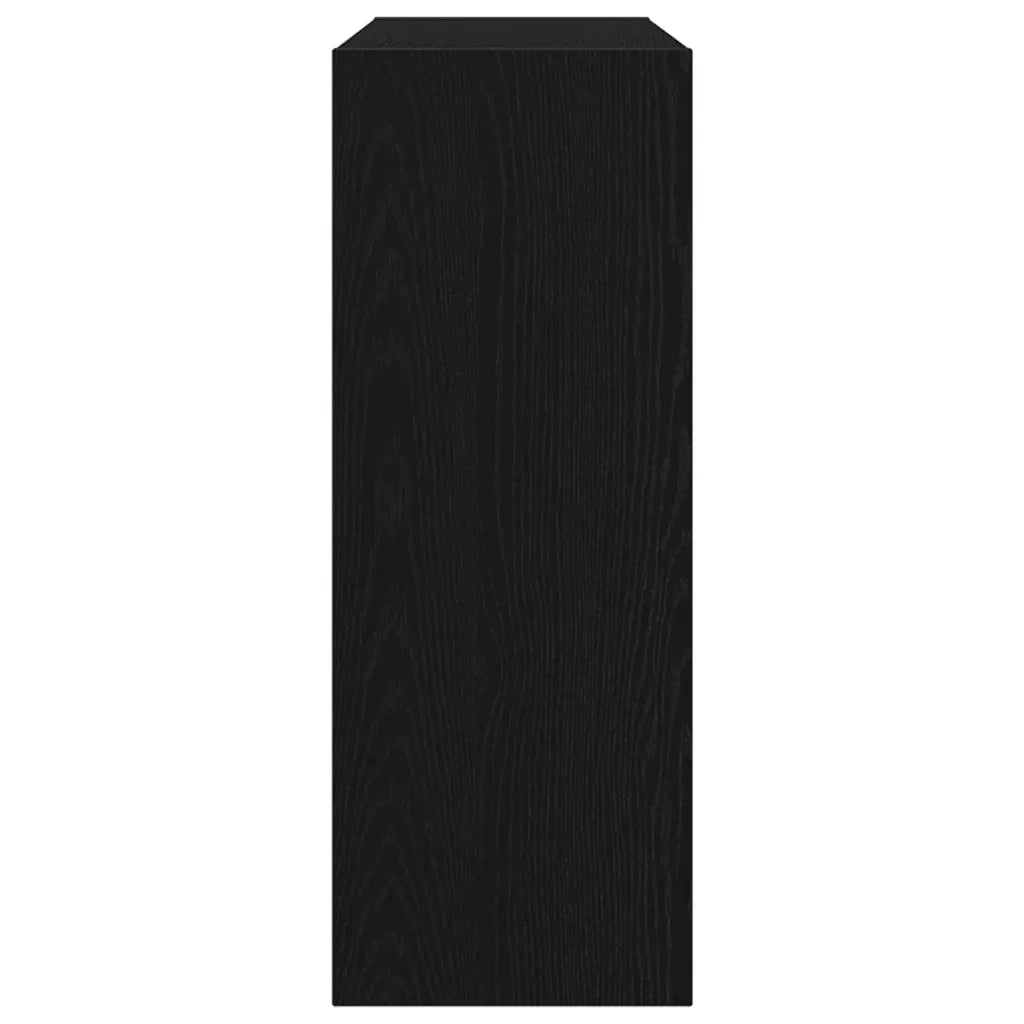 Tavolo consolle Rovere nero 105 x 30 x 80 cm Legno multistrato 862660