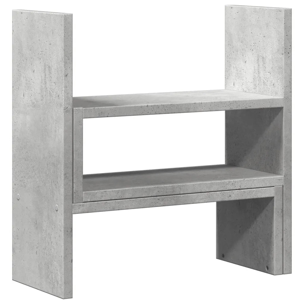 Organizer Scrivania Grigio Cemento 40x17x41 cm in Truciolato CFW7416250