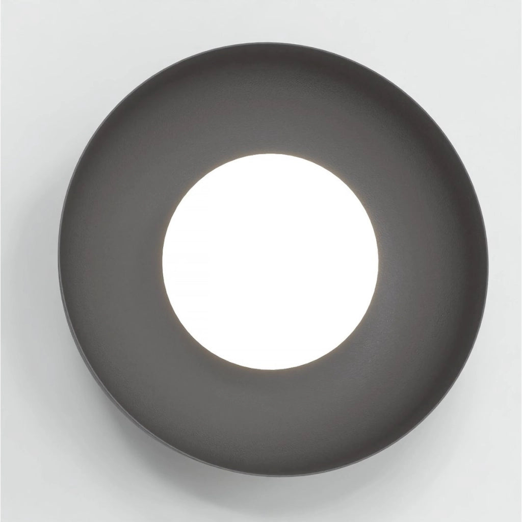 Lampada da parete Ozzy in acciaio nero opaco