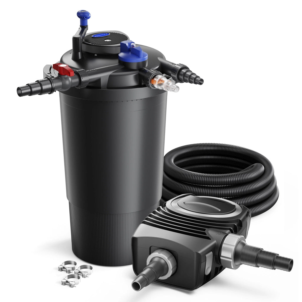 Set filtrante per laghetto CPF-15000 fino a 30000l UVC 18W Pompa NEO6000 Tubo