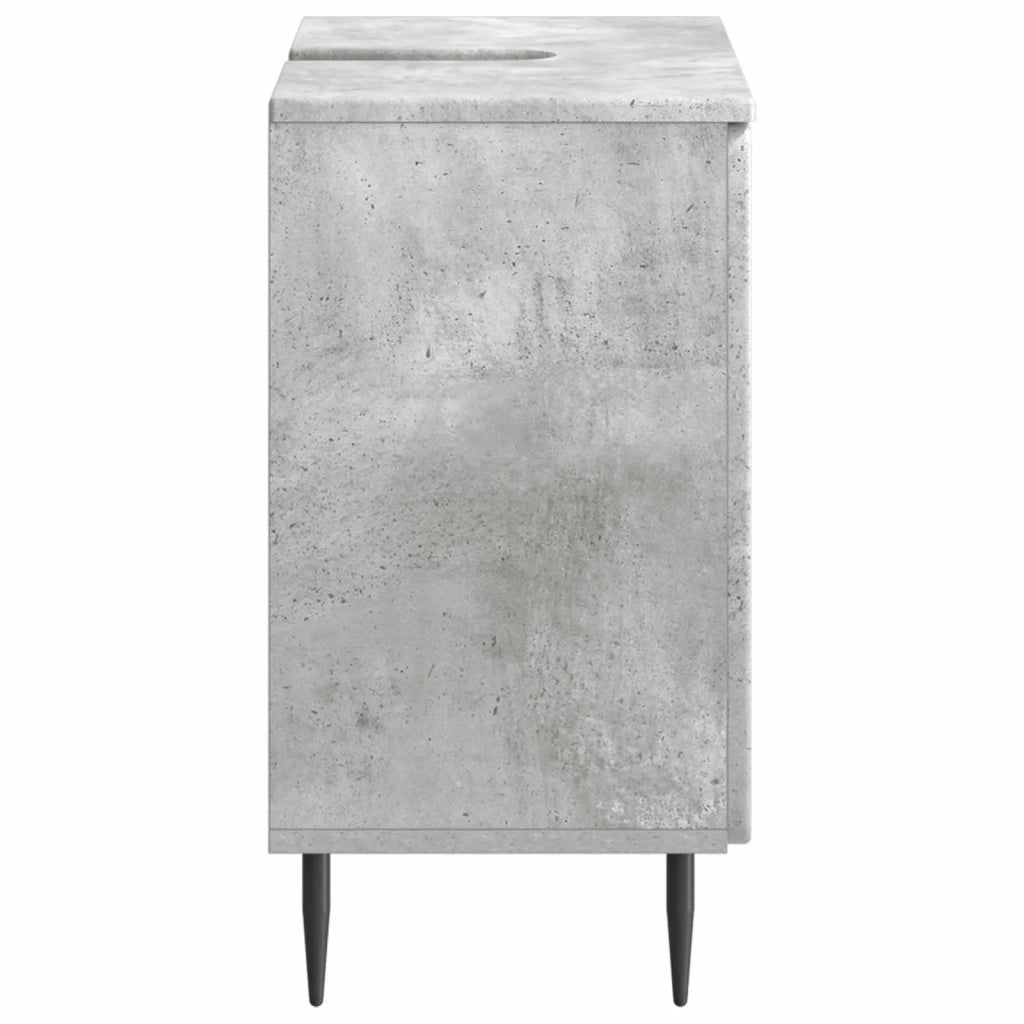Armadio per Lavabo da Bagno ZWOLLE Grigio Cemento 896348