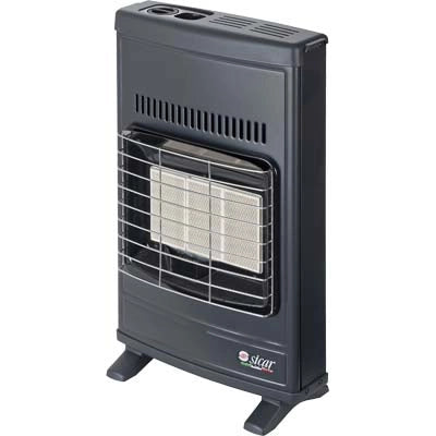 STUFA GAS METANO INFRAROSSI A PARETE ECO 42T SICAR  GRIGIO VENTILATA WATT 4200 CM 43X15 H.CM 64