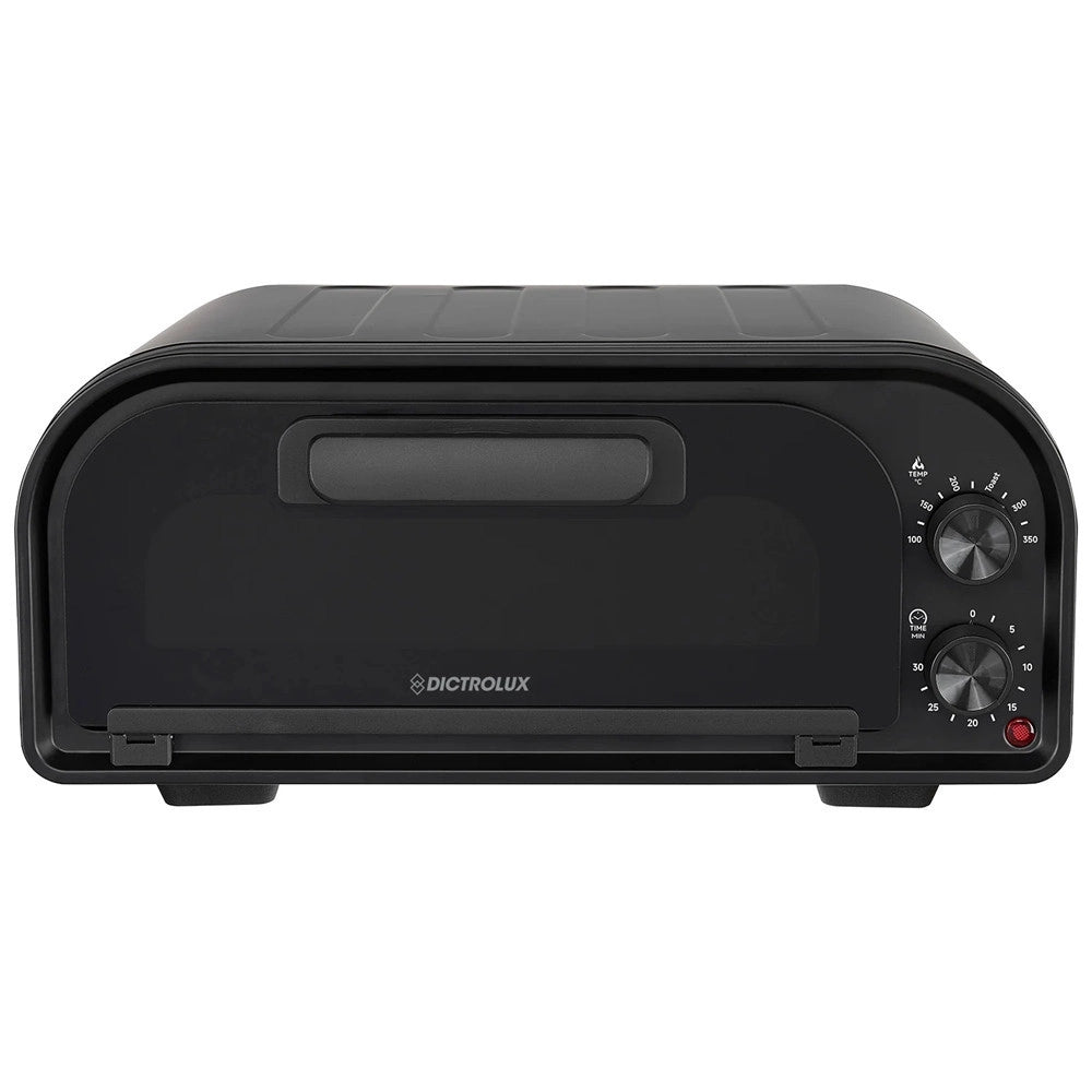 Trade Shop - Forno Per Pizza Con Pietra Refrattaria 1600w Cottura Rapida Doppio Elemento Riscaldante -
