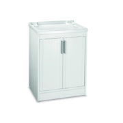 LAVATOIO IN RESINA BIANCO IN KIT  cm. 60x50x86 h