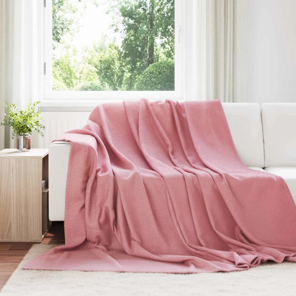 Coperta Rosa 240 x 220 cm Panno