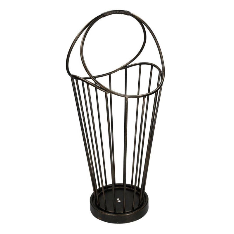 Portaombrelli metallo bronzo scuro tondo cm 32x30h52/70