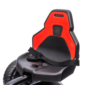 Go Kart a Pedali per Bambini 100x58x58,5 cm Ruote in EVA Rosso Nero