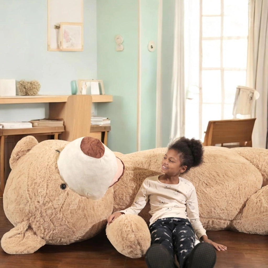 Orso Peluche Gigante 340cm - Fabbricato in Francia, Certificato CE - Morbido e Soffice, Abbracci Garantiti - Orsacchiotto di Peluche Grande Perfetto per Compleanni e Altre Celebrazioni