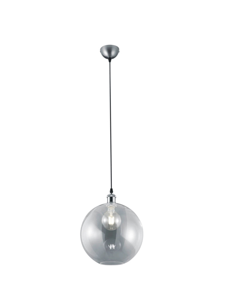 Lampada a Sospensione da Interno a LED in Metallo Nickel Opaco