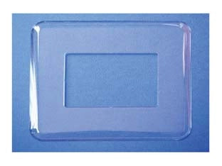 PLACCA SOTTOINTERRUTTORE TRASPARENTE - 25 pezzi