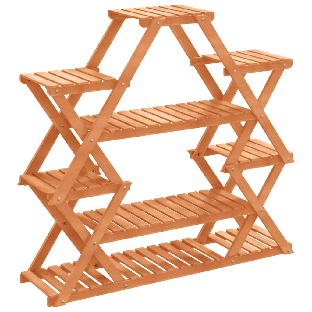Portafiori/portapiante 110 x 25 x 105 cm legno massello di abete marrone 02_0045193