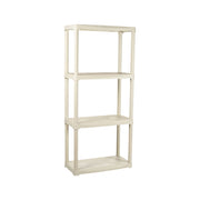 Scaffale a 2 ripiani in Gelsomina, Scaffalatura multiuso per interno o esterno, 100% Made in Italy, cm 60x30h133, colore Grigio chiaro