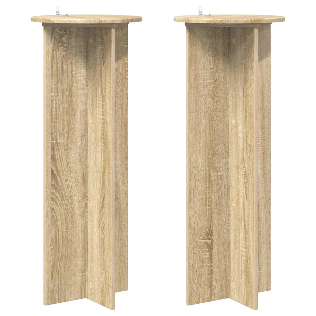 Supporto per piante 2 pcs Rovere Sonoma Ø40 x 100 cm 899692