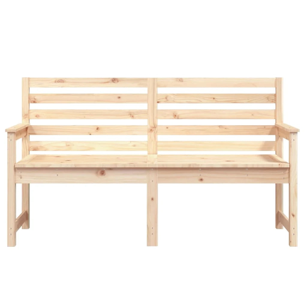 Panca da giardino mobili da esterno per patio terrazza 159,5 x 48 x 91,5 cm legno di pino massiccio 02_0011262