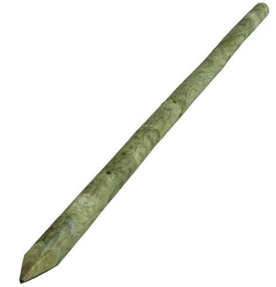 PALO DI LEGNO DI PINO CON PUNTA IMPREGNATO TONDO D/6 CM.250