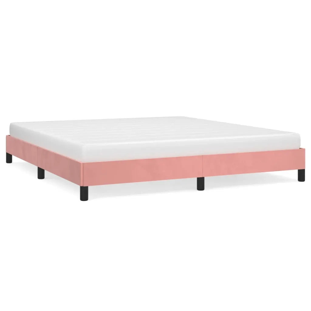 Giroletto-Struttura Letto Rosa 180x200 cm in Velluto 881962