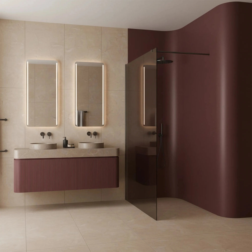 Parete Doccia Rea Flexi Brown / Titan 120