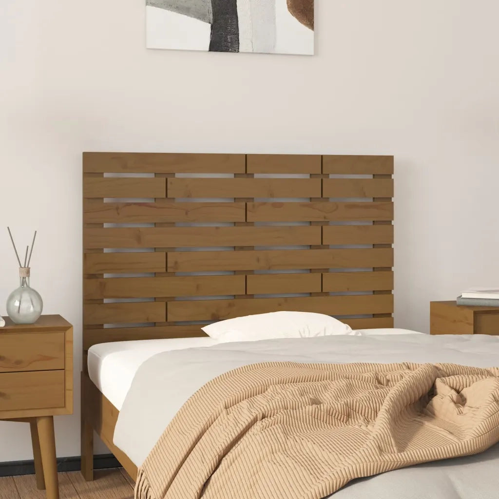 Testiera da Parete Ambra 81x3x63 cm in Legno Massello di Pino 824746