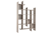 Libreria in legno "Manco" - 122 x 25 x 188 cm - Travertino