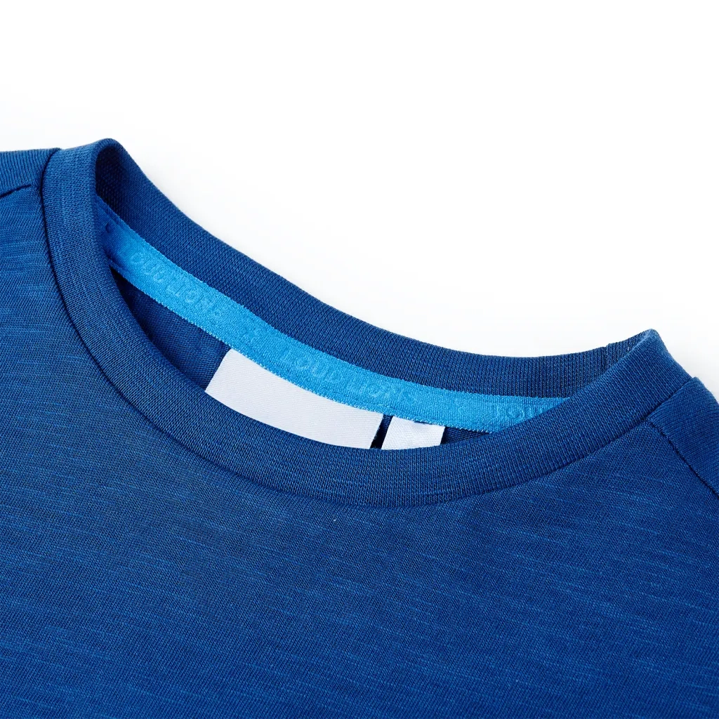 Maglietta da Bambino Blu Scuro 104 12335