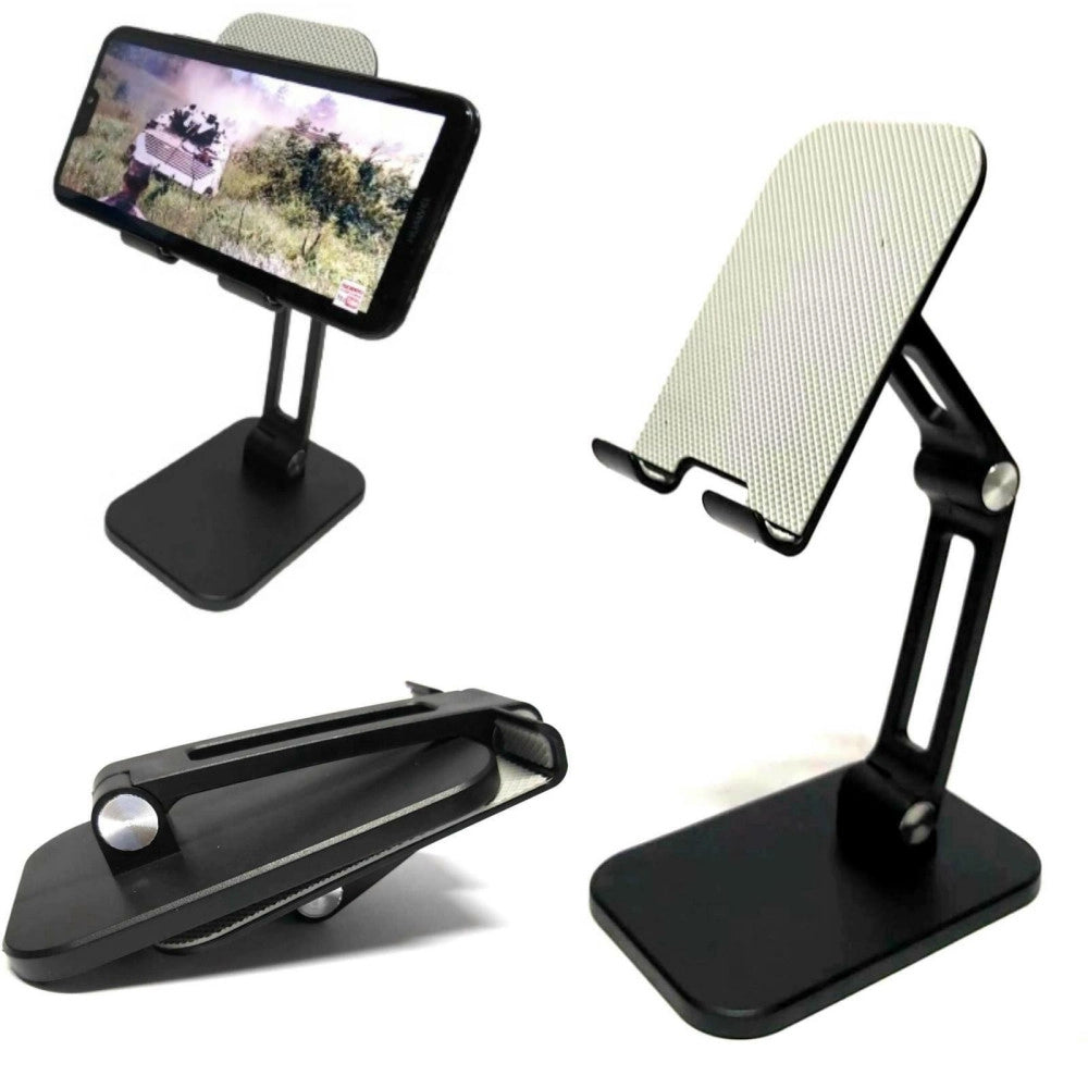 Trade Shop - Porta Cellulare Da Tavolo Pieghevole Flessibile Regolazione Multiangolo Q-c39 -