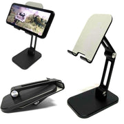 Trade Shop - Porta Cellulare Da Tavolo Pieghevole Flessibile Regolazione Multiangolo Q-c39 -