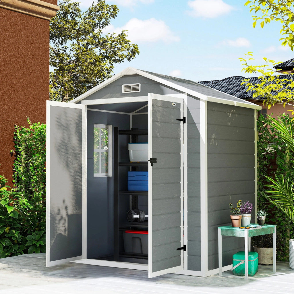 Capanno da Giardino ¨C Zephmum ¨C Grigio 180x130x210 cm