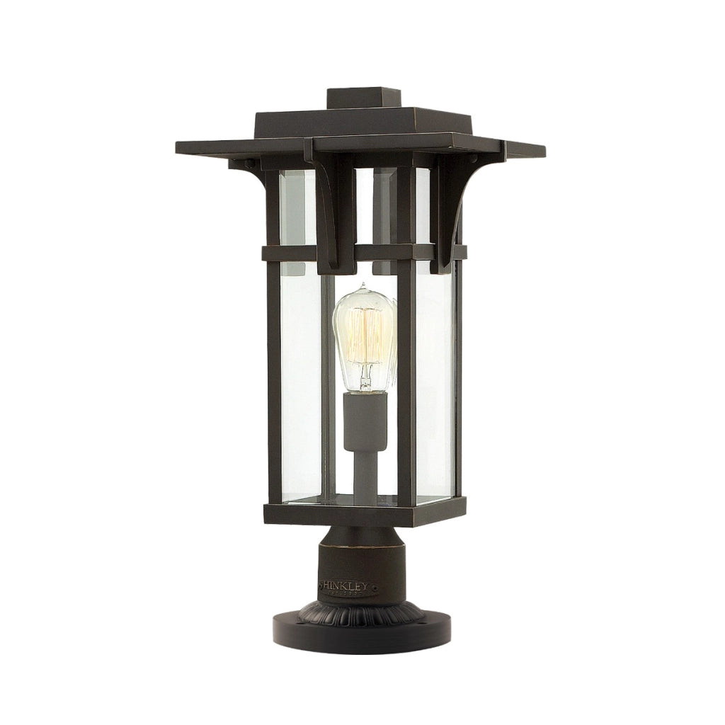 Lampada da esterno a stelo 1xE27 Manhattan Hinkley bronzo