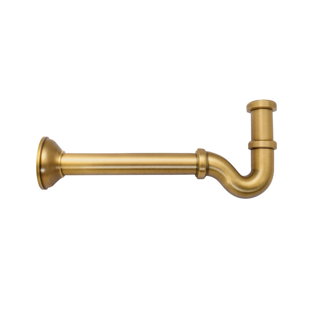 SIFONE A S TAPPO LATERALE SENZA PILETTA 11/4- 11/4  Dorato- PB- pezzi 1