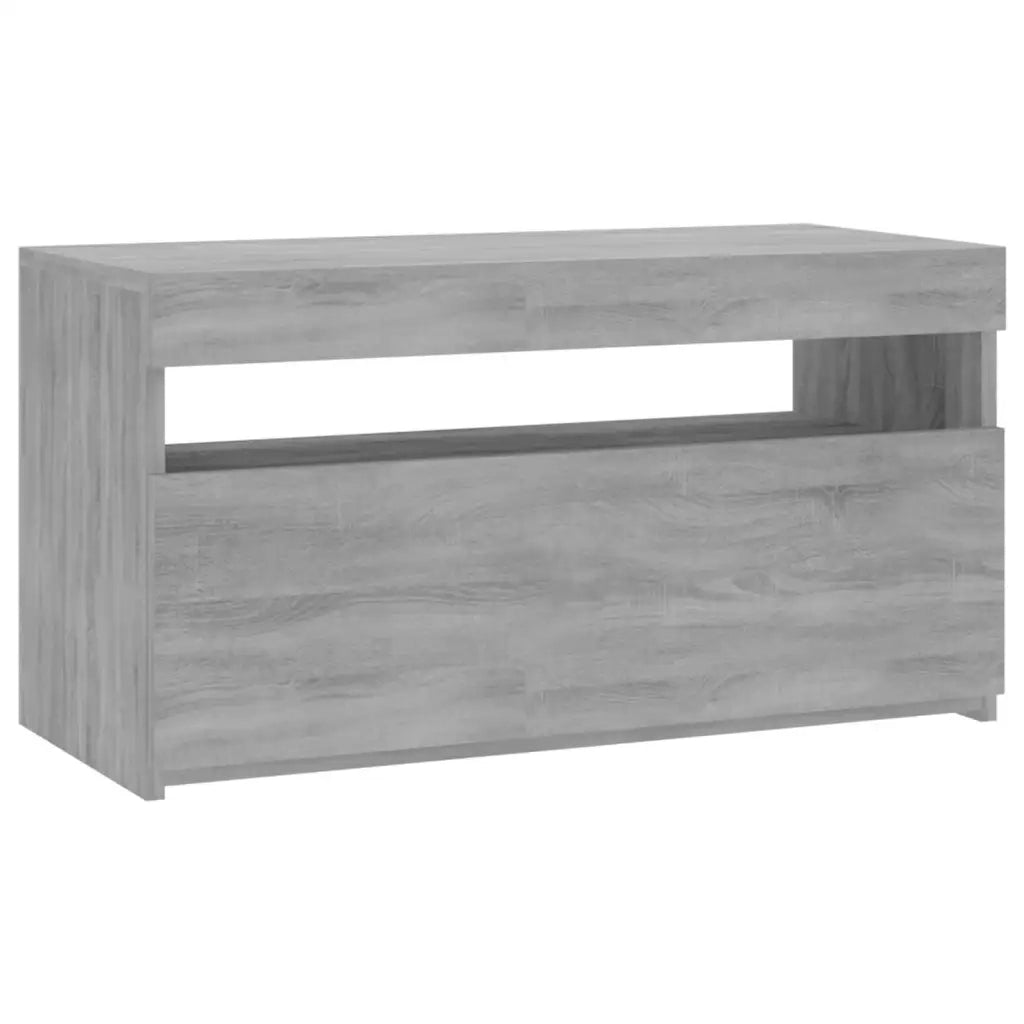 Mobile Porta TV con Luci LED Grigio Sonoma 75x35x40 cm cod mxl 10432