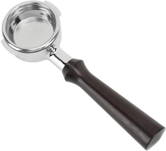 Filtro del caffè in alluminio leggero - 58 mm - Maniglia - Compatibile con diversi marchi - Filtro portacaffè