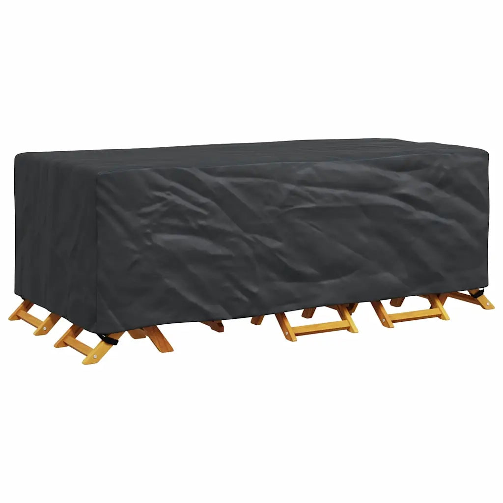 vidaXL Copertura per mobili da esterno Nero 229 x 113 x 73 cm 420D