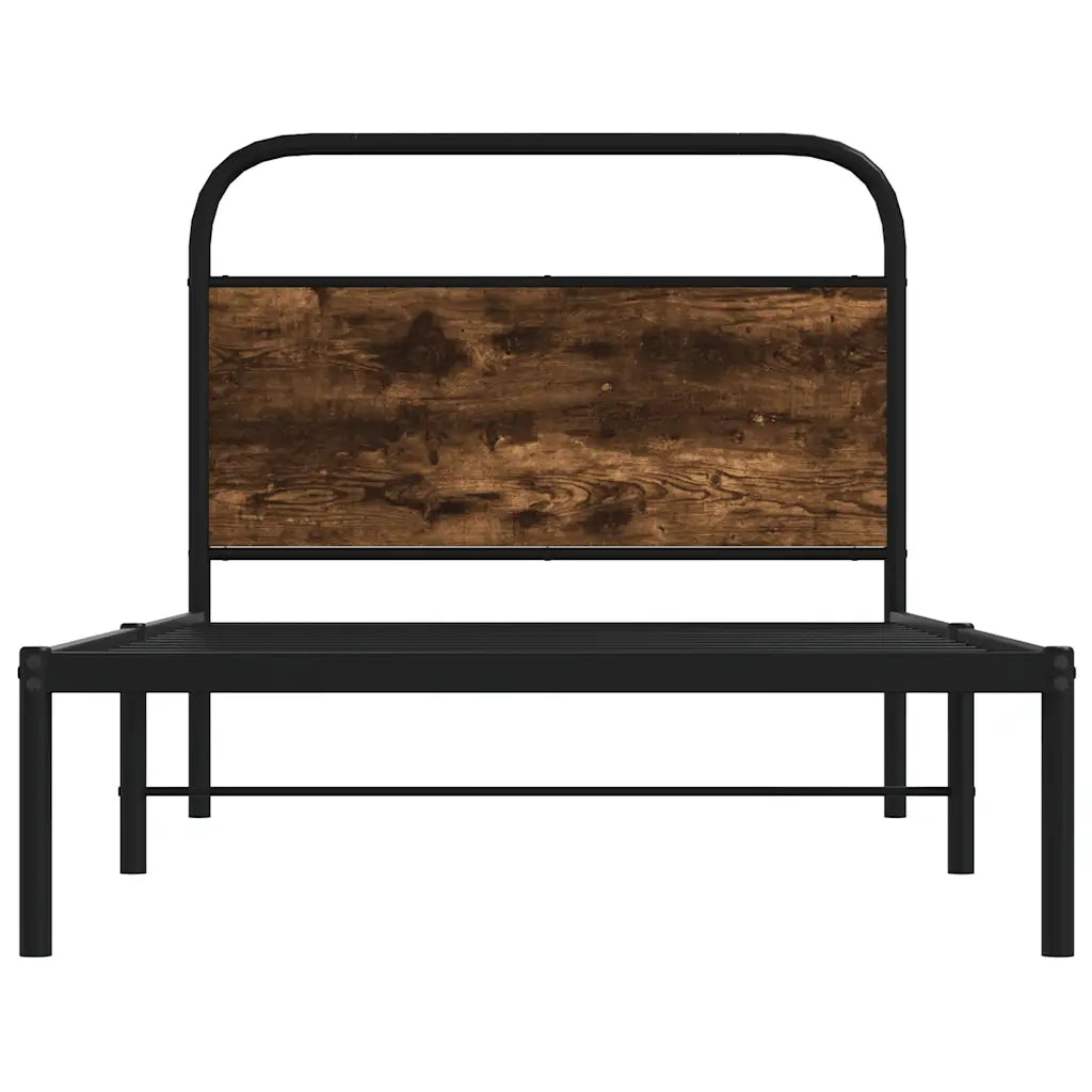 Giroletto senza Materasso Rovere Fumo 107x203 cm in Truciolato 4100205