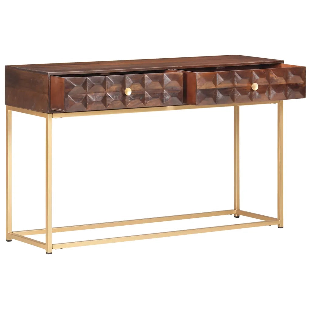 Consolle 122x36x75 cm in Legno Massello di Mango 323406