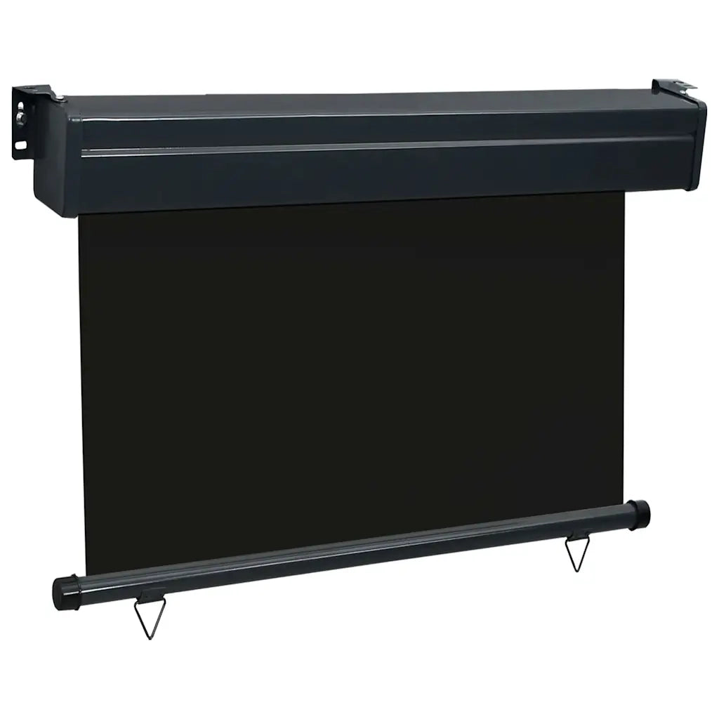Tenda Laterale per Terrazzo 80x250 cm Nera