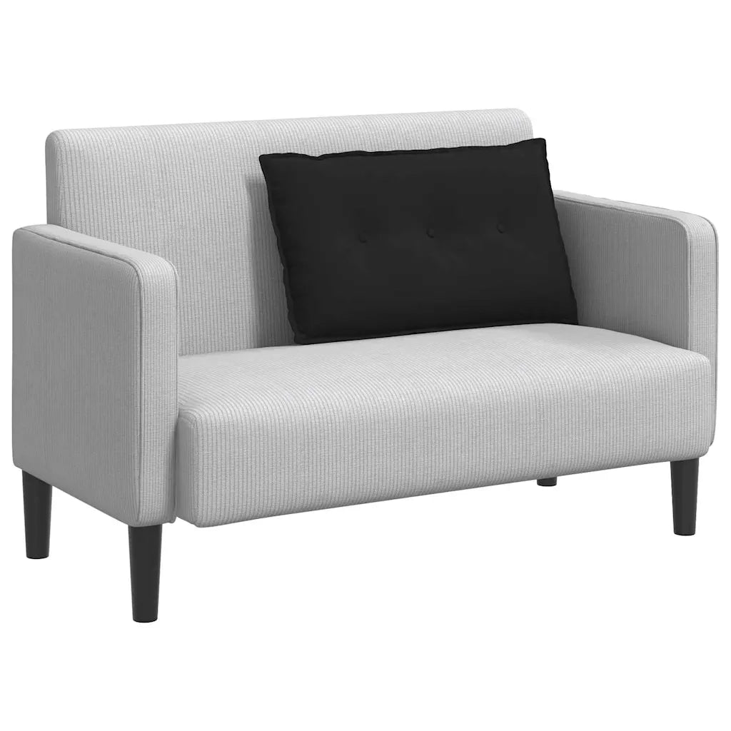 Cuscino per Schiena | Cuscino dorsale Nero 80 x 50 cm Tessuto in Microfibra