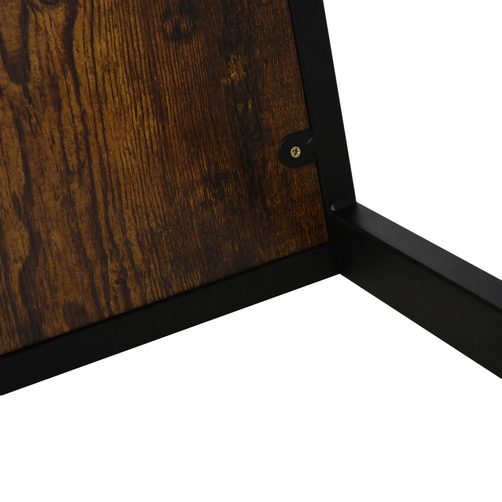 Tavolino da caff¨¨ in MDF con gambe in metallo ¨C zephmum ¨C marrone rustico 40.6x50.8x64.2 cm