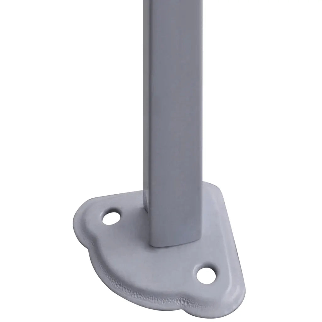 Gazebo Professionale Pieghevole 2x2 m in Acciaio Crema 48880