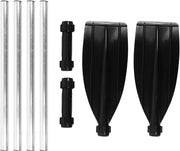 Remo Paddles 125cm - Manubrio Rimosso - Galleggiante - Portatile - Alluminio - Adatto per Barca/Kayak/Veliero