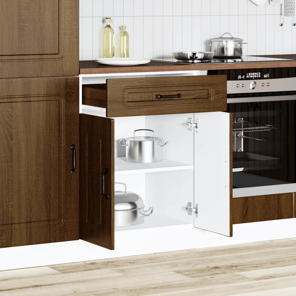 Base da Cucina Kalmar Rovere Marrone in Legno Multistrato 853494