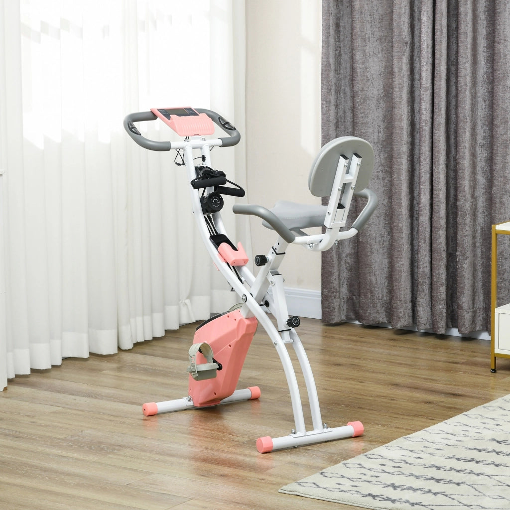 Bicicletta da casa pieghevole regolabile ¨C zephmum ¨C rosa 105x48x118 cm