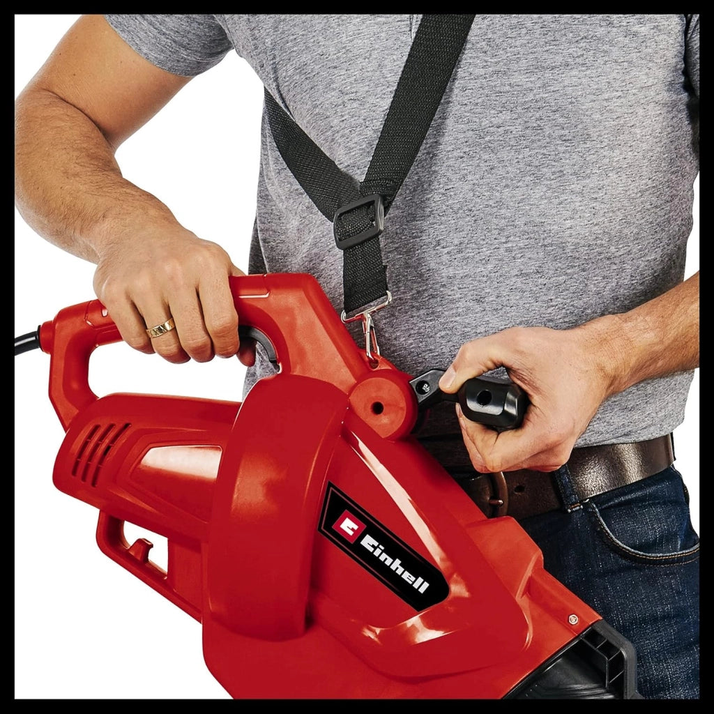 Aspiratore Soffiatore Elettrico 3000W con Funzione Trituratore Sacco 40L e Regolazione Velocità GC-EL 3024 E Einhell