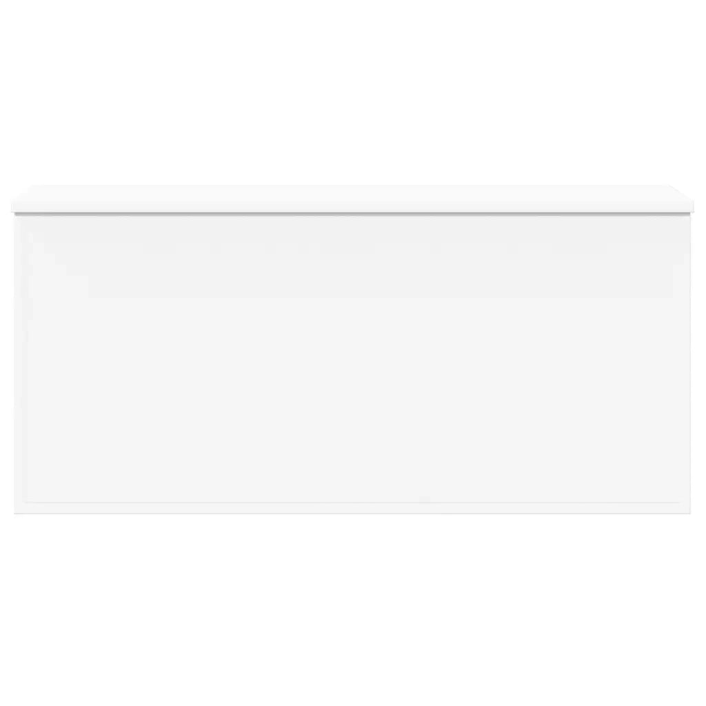 Contenitore Portaoggetti Bianco 100x42x46 cm Legno Multistrato 840660