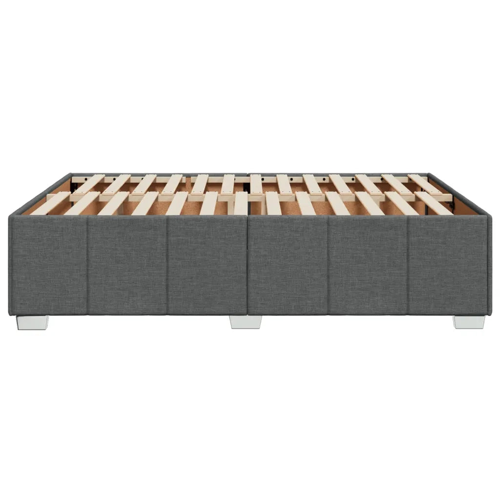 vidaXL Giroletto senza Materasso Grigio Scuro 140x200 cm Tessuto