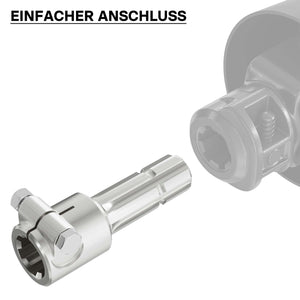 Boccola albero cardanico 175 mm Attacco albero scanalato 1 3/4" 6D Albero uscita 1 3/8" 6D Trattore
