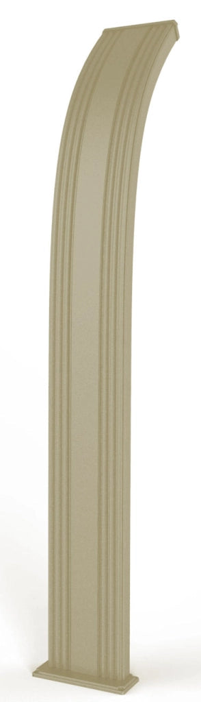 Doccia Solare da Giardino 40L Miscelatore Temporizzato e Lavapiedi Arkema Dada Champagne Bronze
